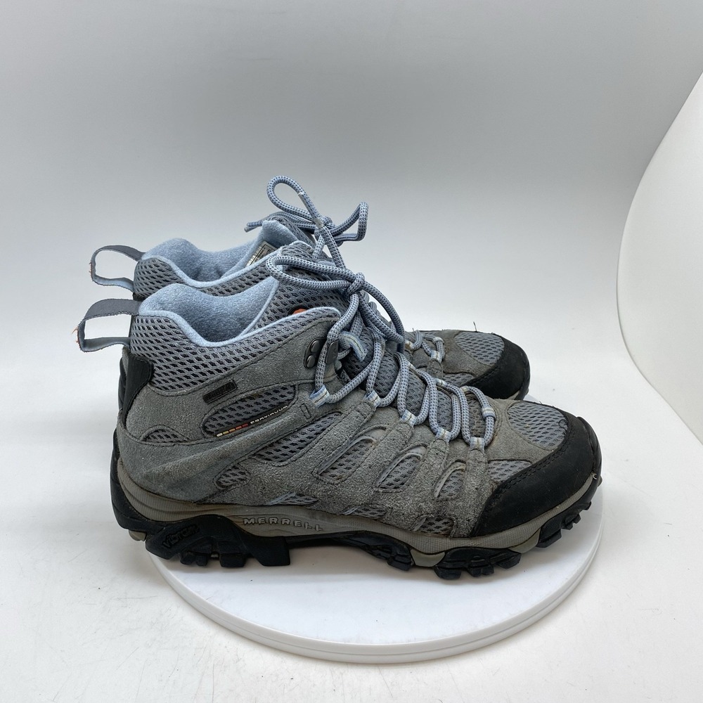 Merrell Women's Light Gray and Black Trail Hiking Boots
